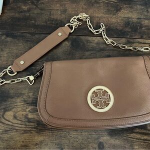 Tory Burch Brown Leather Crossbody Bag
